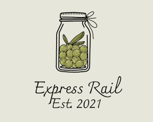 Green Olive Jar logo design