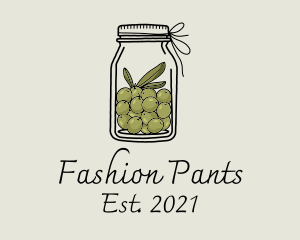 Green Olive Jar logo design