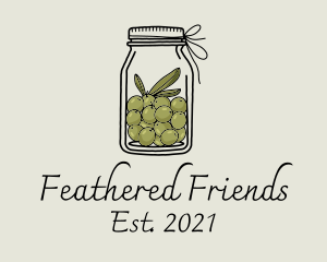 Green Olive Jar logo design