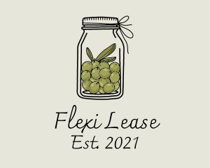 Green Olive Jar logo design