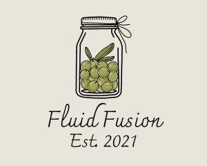 Green Olive Jar logo design