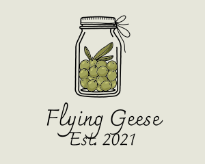 Green Olive Jar logo design