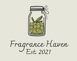 Green Olive Jar logo design