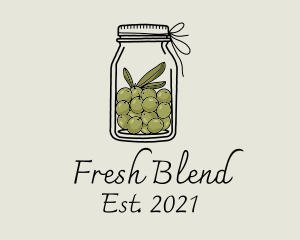 Ingredients - Green Olive Jar logo design