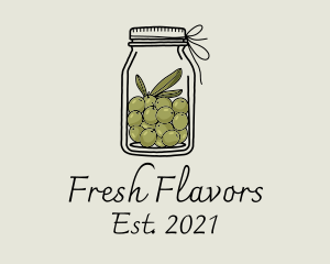 Ingredients - Green Olive Jar logo design
