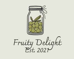 Green Olive Jar logo design