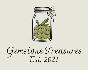 Green Olive Jar logo design