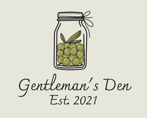 Green Olive Jar logo design