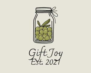 Green Olive Jar logo design