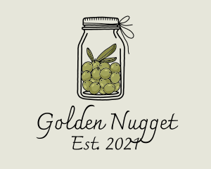 Green Olive Jar logo design