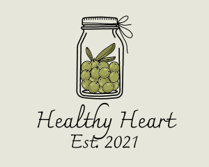 Green Olive Jar logo design