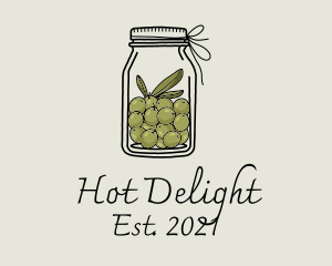 Green Olive Jar logo design