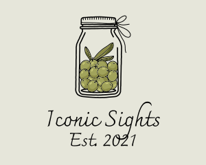 Green Olive Jar logo design