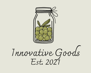 Product - Green Olive Jar logo design