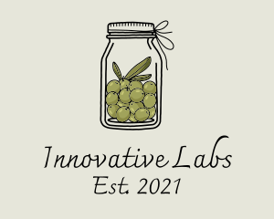 Green Olive Jar logo design