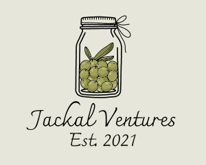 Green Olive Jar logo design