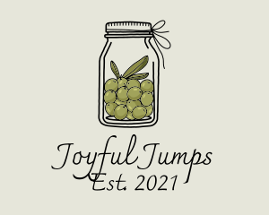 Green Olive Jar logo design