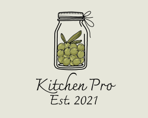 Green Olive Jar logo design