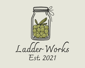 Green Olive Jar logo design