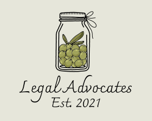 Green Olive Jar logo design