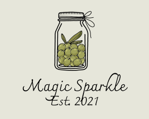 Green Olive Jar logo design