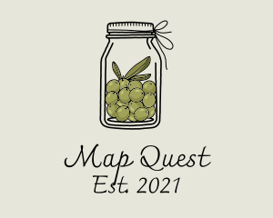 Green Olive Jar logo design