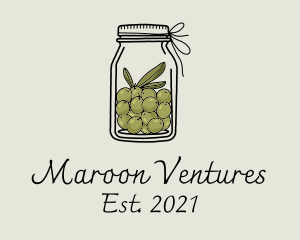 Green Olive Jar logo design