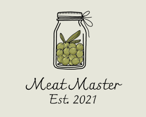 Green Olive Jar logo design