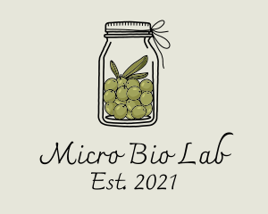 Green Olive Jar logo design