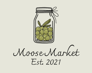 Green Olive Jar logo design