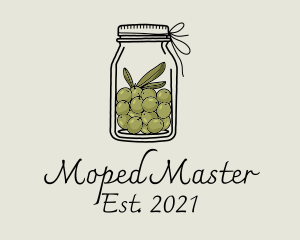 Green Olive Jar logo design