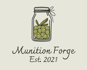 Green Olive Jar logo design