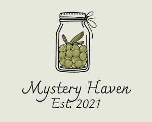 Green Olive Jar logo design