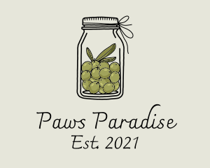 Green Olive Jar logo design