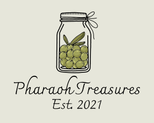 Green Olive Jar logo design