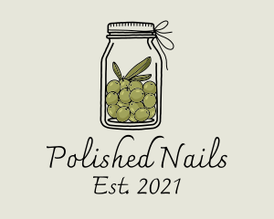 Green Olive Jar logo design