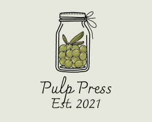 Green Olive Jar logo design