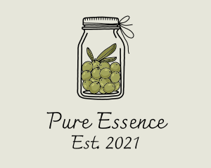 Ingredient - Green Olive Jar logo design