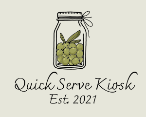 Green Olive Jar logo design