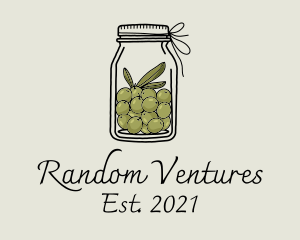 Green Olive Jar logo design