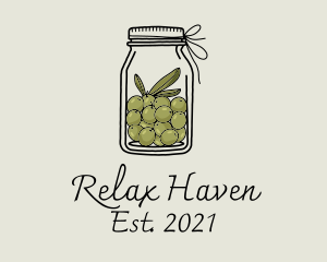 Green Olive Jar logo design