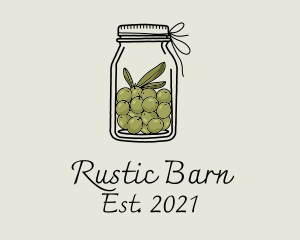 Green Olive Jar logo design