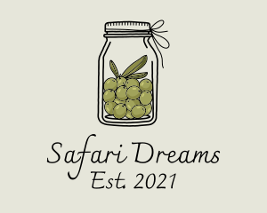 Green Olive Jar logo design