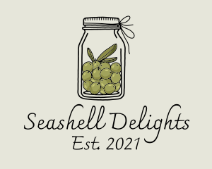 Green Olive Jar logo design