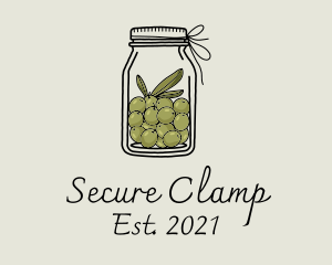 Green Olive Jar logo design