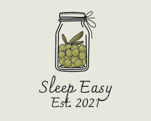 Green Olive Jar logo design