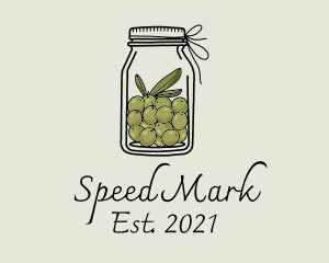 Green Olive Jar logo design