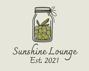 Green Olive Jar logo design