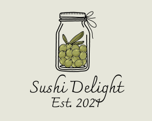 Green Olive Jar logo design