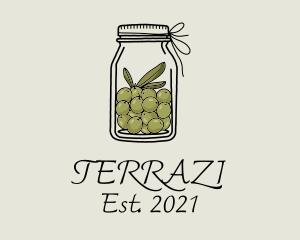 Green Olive Jar logo design